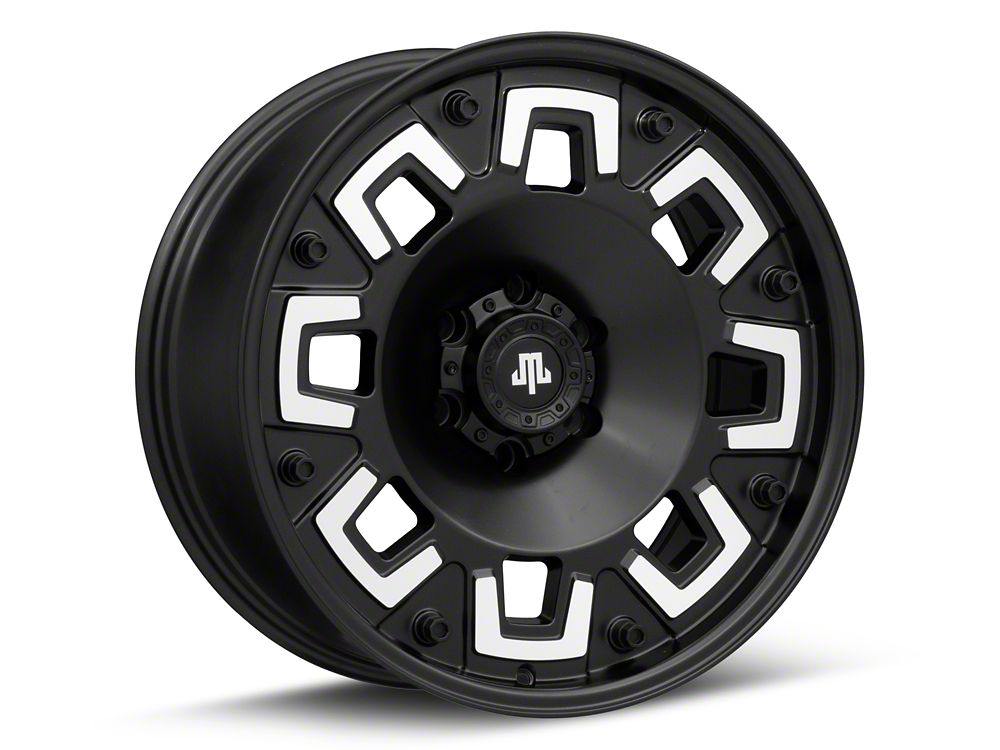 Mammoth Boss Satin Black Machined 6-Lug Wheel; 20x9; -6mm Offset (23-25 Canyon)
