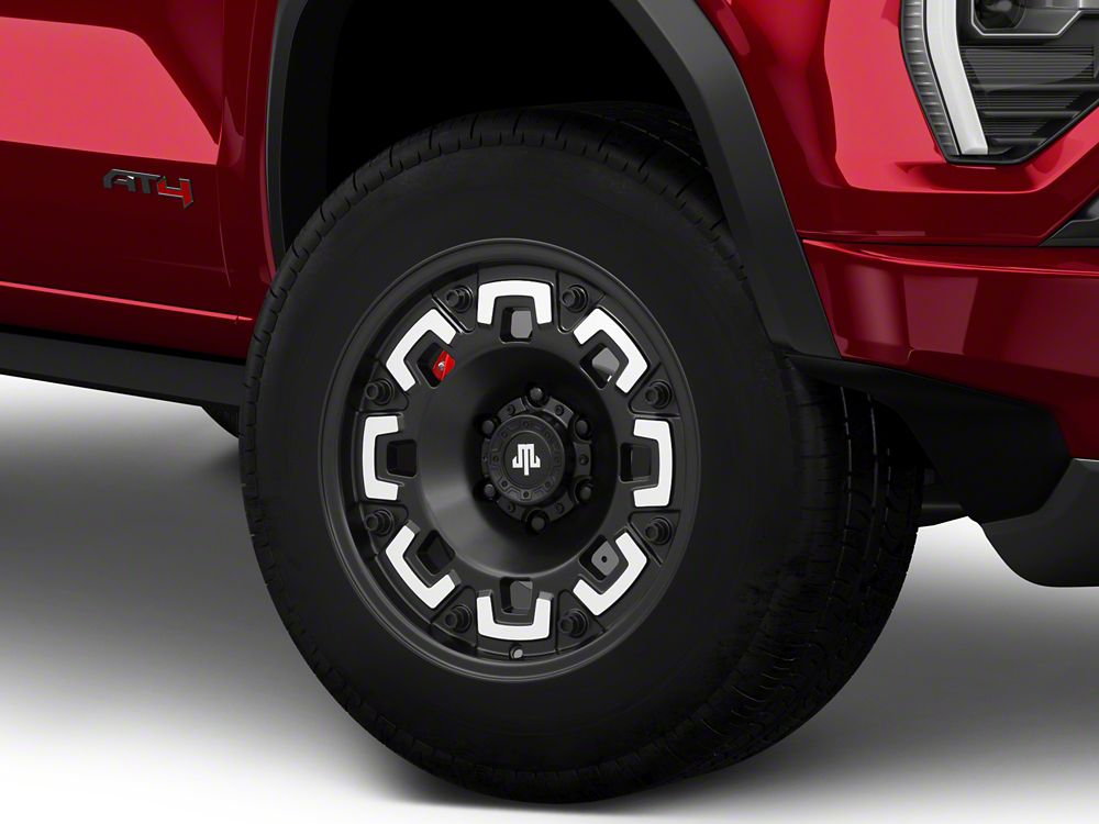 Mammoth Boss Satin Black Machined 6-Lug Wheel; 17x9; -6mm Offset (23-25 Canyon)