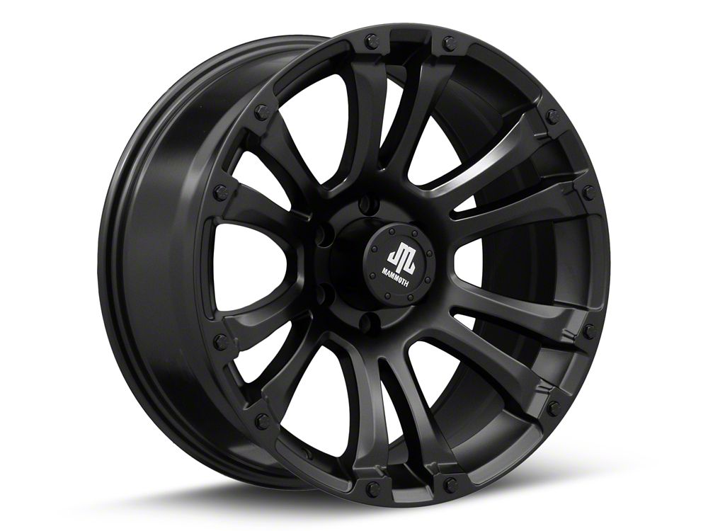 Mammoth Madness Matte Black 6-Lug Wheel; 20x9; -6mm Offset (23-25 Canyon)