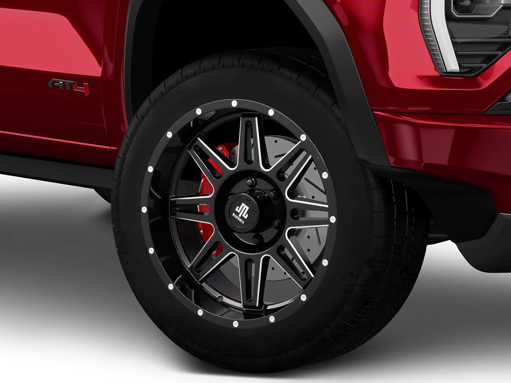 Mammoth Revolver Gloss Black Machined 6-Lug Wheel; 20x9; -6mm Offset (23-25 Canyon)