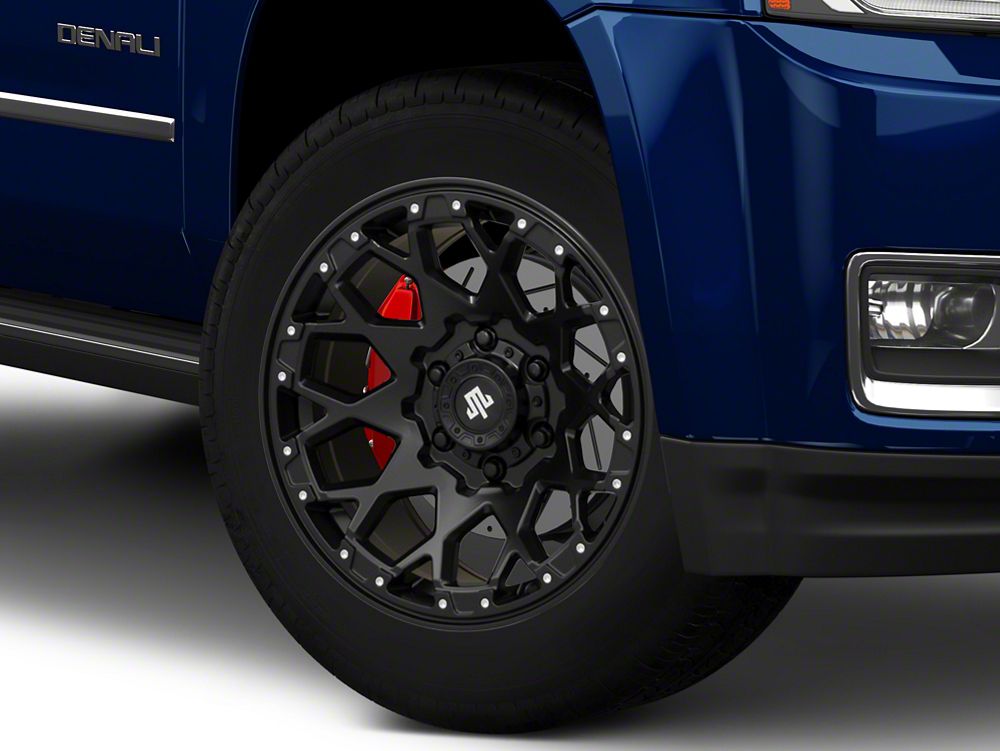 Mammoth Vex Satin Black Machined 6-Lug Wheel; 20x9; -6mm Offset (15-20 Yukon)