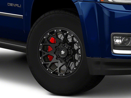 Mammoth Vex Satin Black Machined 6-Lug Wheel; 17x9; -6mm Offset (15-20 Yukon)