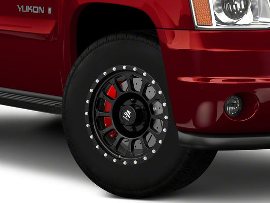 Mammoth 12-Hole Satin Black 6-Lug Wheel; 17x8.5; 0mm Offset (07-14 Yukon)