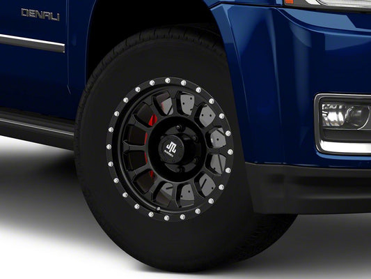 Mammoth 12-Hole Satin Black 6-Lug Wheel; 17x8.5; 0mm Offset (15-20 Yukon)