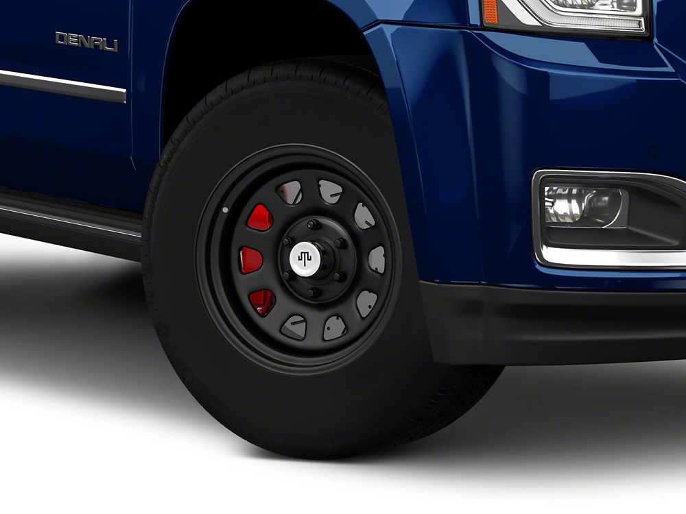 Mammoth D Window Matte Black 6-Lug Wheel; 17x9; -6mm Offset (15-20 Yukon)