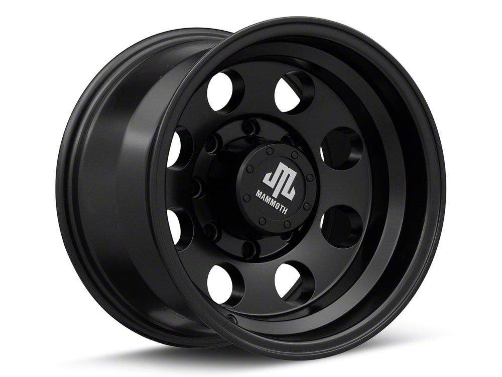 Mammoth 8 Aluminum Matte Black 8-Lug Wheel; 16x10; -24mm Offset (01-06 Sierra 3500 HD SRW)