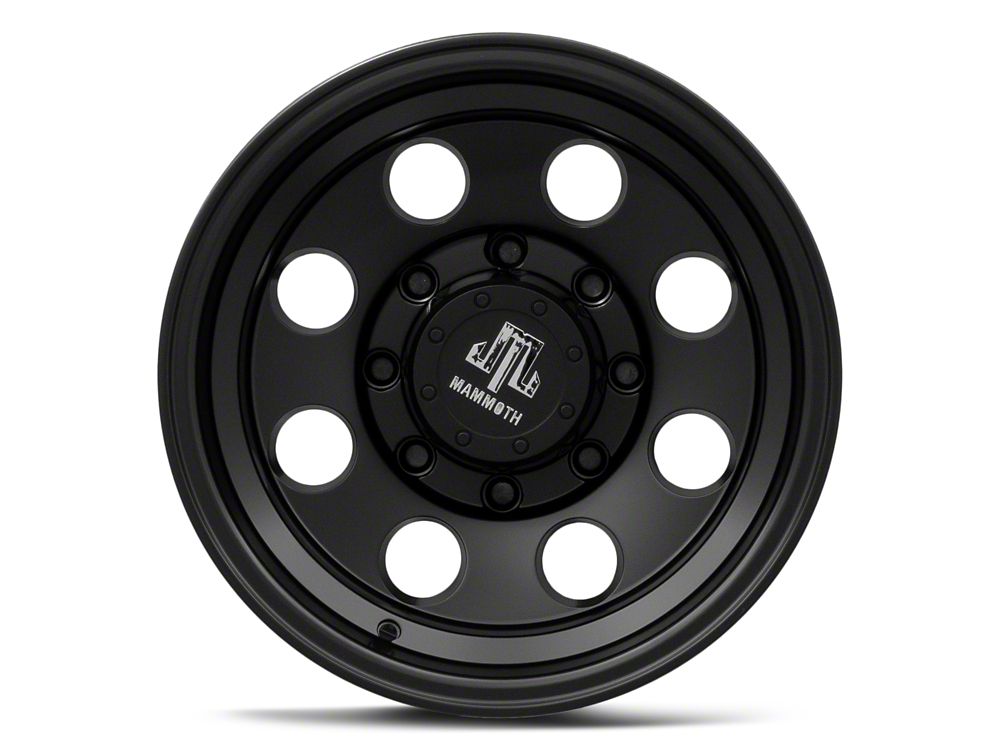 Mammoth 8 Aluminum Matte Black 8-Lug Wheel; 16x10; -24mm Offset (01-06 Silverado 2500 HD)