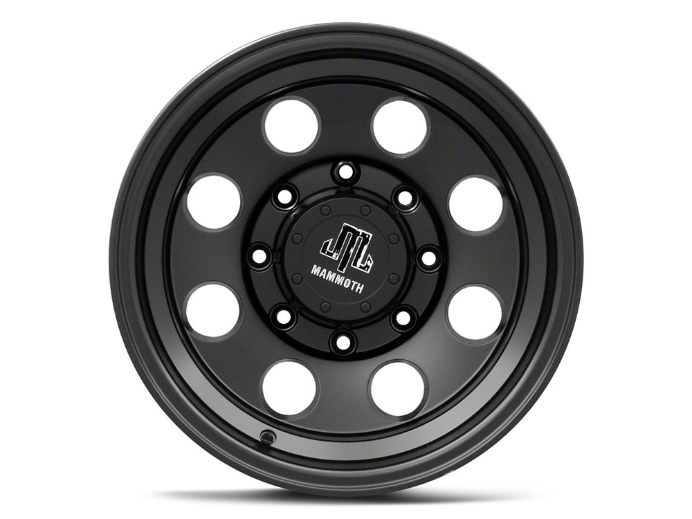 Mammoth 8 Aluminum Matte Black 8-Lug Wheel; 16x10; -24mm Offset (07-10 Sierra 2500 HD)