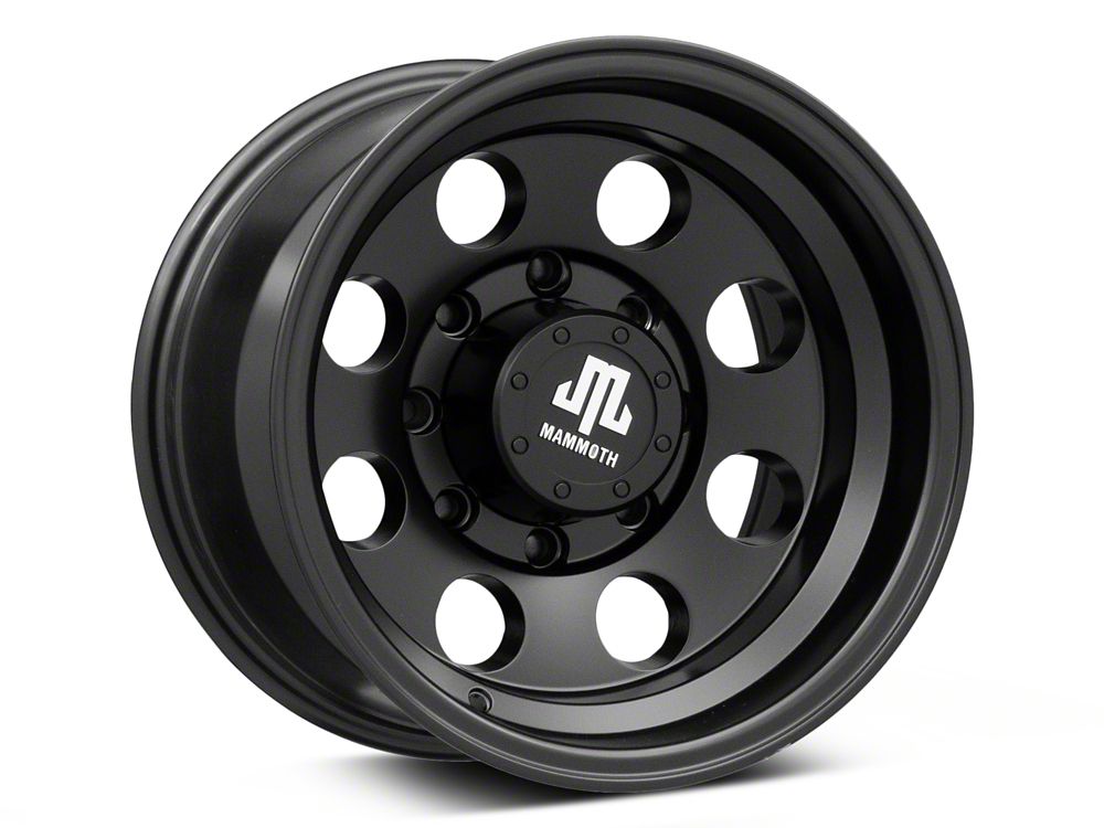 Mammoth 8 Aluminum Matte Black 8-Lug Wheel; 16x10; -24mm Offset (07-10 Sierra 2500 HD)