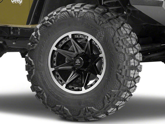 Mammoth Type 88 Black Wheel; 16x8; 0mm Offset (97-06 Jeep Wrangler TJ)