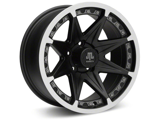 Mammoth Type 88 Black Wheel; 16x8; 0mm Offset (97-06 Jeep Wrangler TJ)