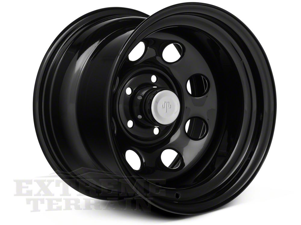 Mammoth 8 Black Steel Wheel; 15x10; -45mm Offset (87-95 Jeep Wrangler YJ)