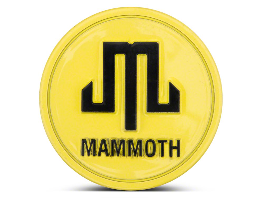 Mammoth Boulder Center Cap; Yellow (Fits Mammoth Boulder Wheels Only)