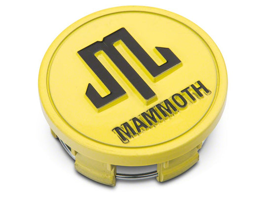 Mammoth Boulder Center Cap; Yellow (Fits Mammoth Boulder Wheels Only)