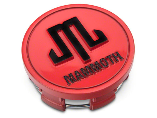 Mammoth Boulder Center Cap; Red (Fits Mammoth Boulder Wheels Only)