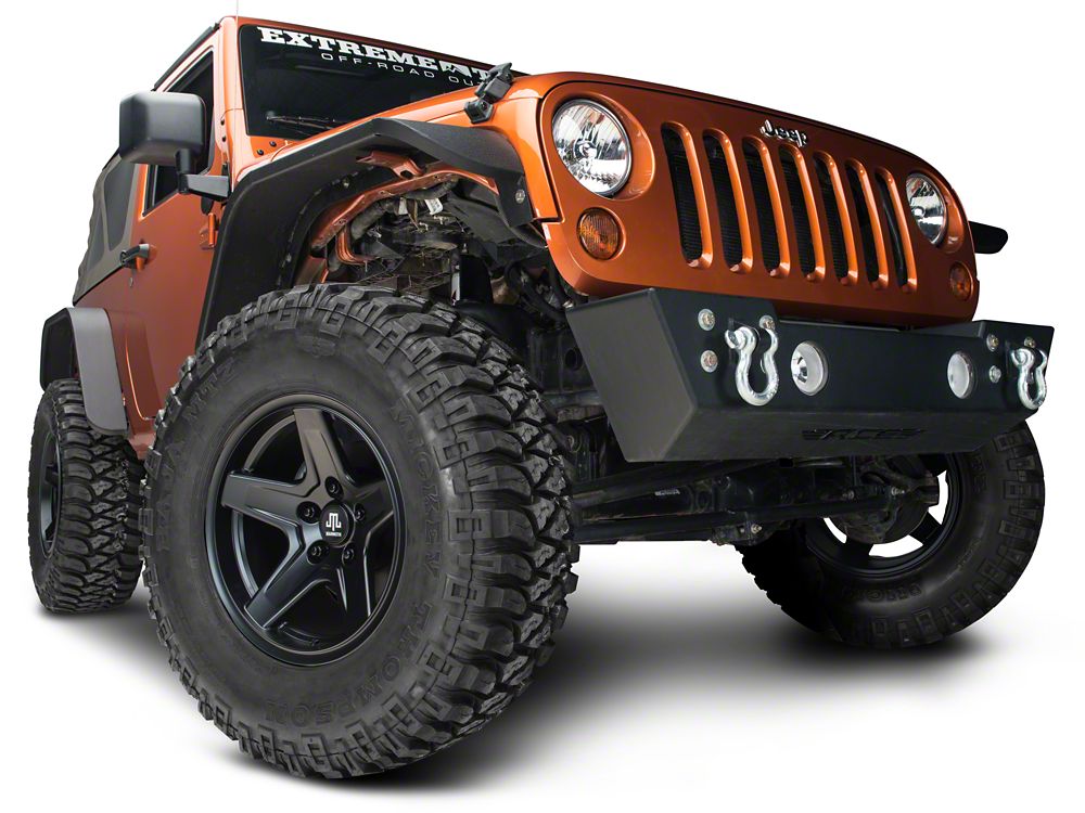 Mammoth Boulder Black 17x9 Wheel and BF Goodrich KM2 35x12.50R17 Tire Kit (07-18 Jeep Wrangler JK)