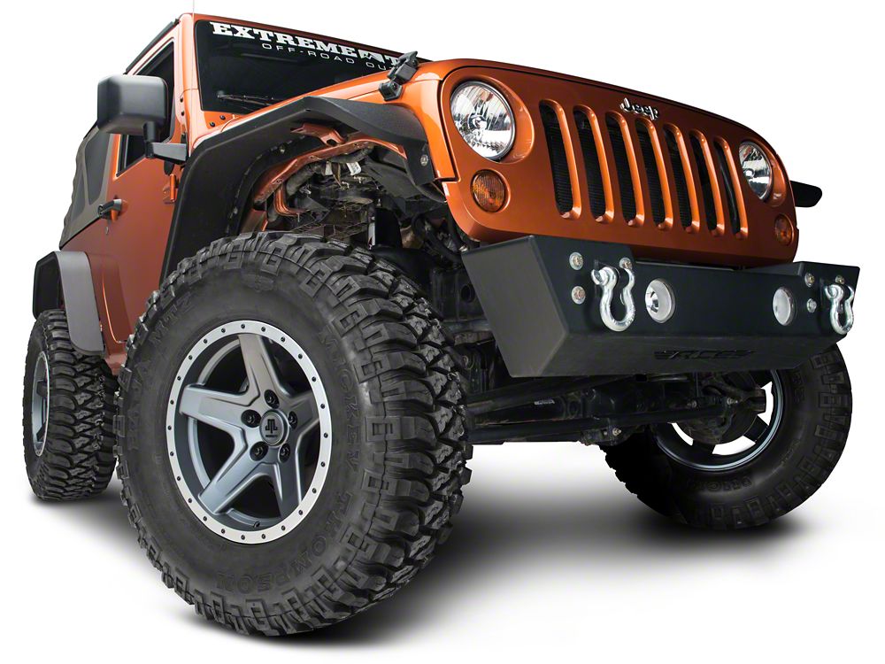 Mammoth Boulder Simulated Beadlock Style Charcoal 17x9 Wheel and BF Goodrich KM2 35x12.50R17 Tire Kit (07-18 Jeep Wrangler JK)