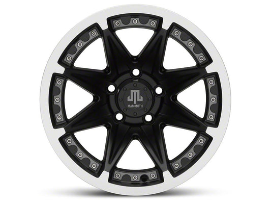Mammoth Type 88 Matte Black 15x8 Wheel and Mickey Thompson Baja MTZ 33X12.50R15 Tire Kit (87-06 Jeep Wrangler YJ & TJ)