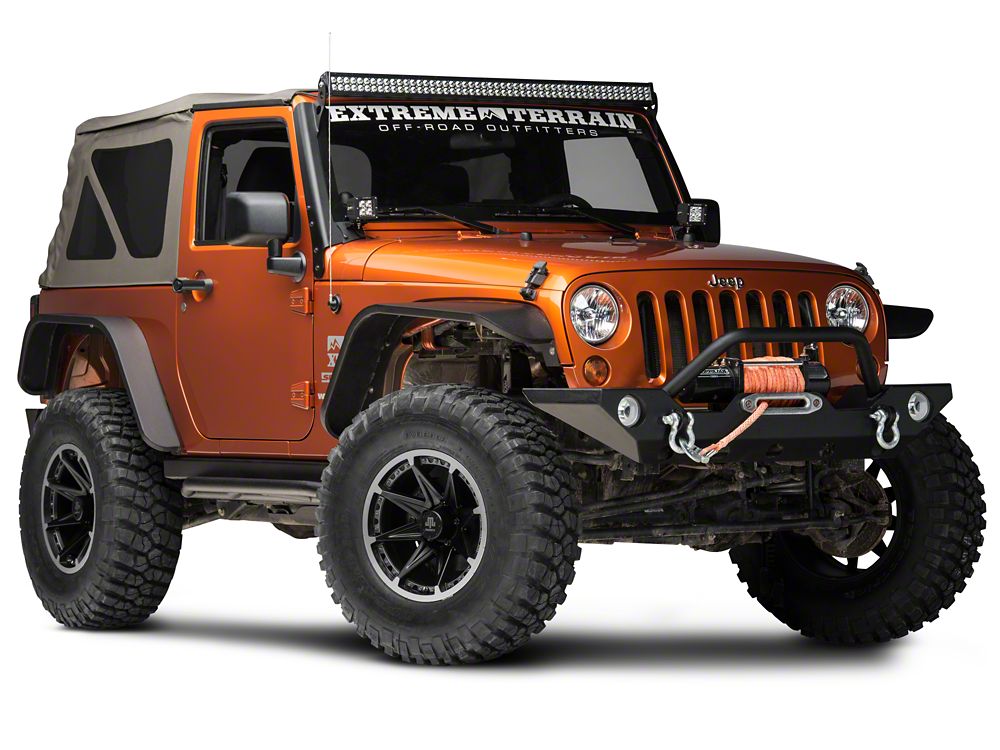 Mammoth Type 88 Matte Black 17x9 Wheel and BF Goodrich KM2 35x12.50R17 Tire Kit (07-18 Jeep Wrangler JK)