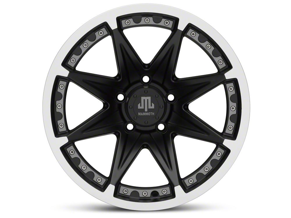 Mammoth Type 88 Matte Black 17x9 Wheel and BF Goodrich KM2 35x12.50R17 Tire Kit (07-18 Jeep Wrangler JK)