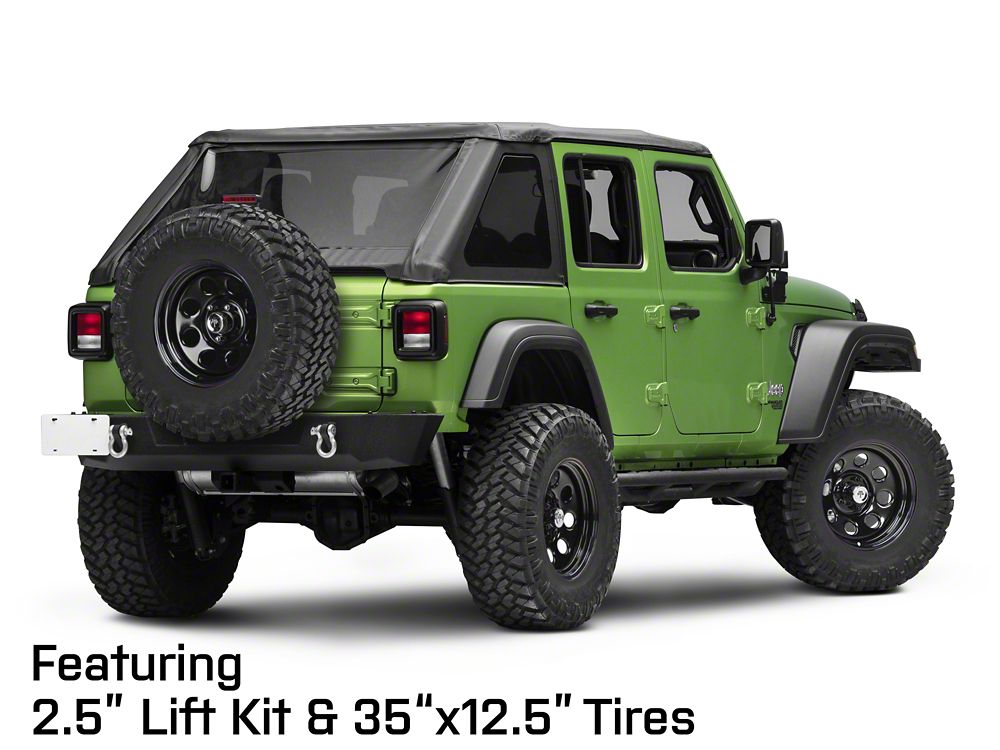 Mammoth 8 Steel Black Wheel with Polished Center Cap; 17x9; -6mm Offset (18-25 Jeep Wrangler JL)