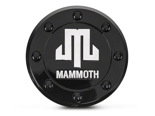 Mammoth 8 Aluminum Wheel Center Cap; Black (Fits Jeep Wrangler YJ & TJ Mammoth 8 Aluminum Wheels Only)