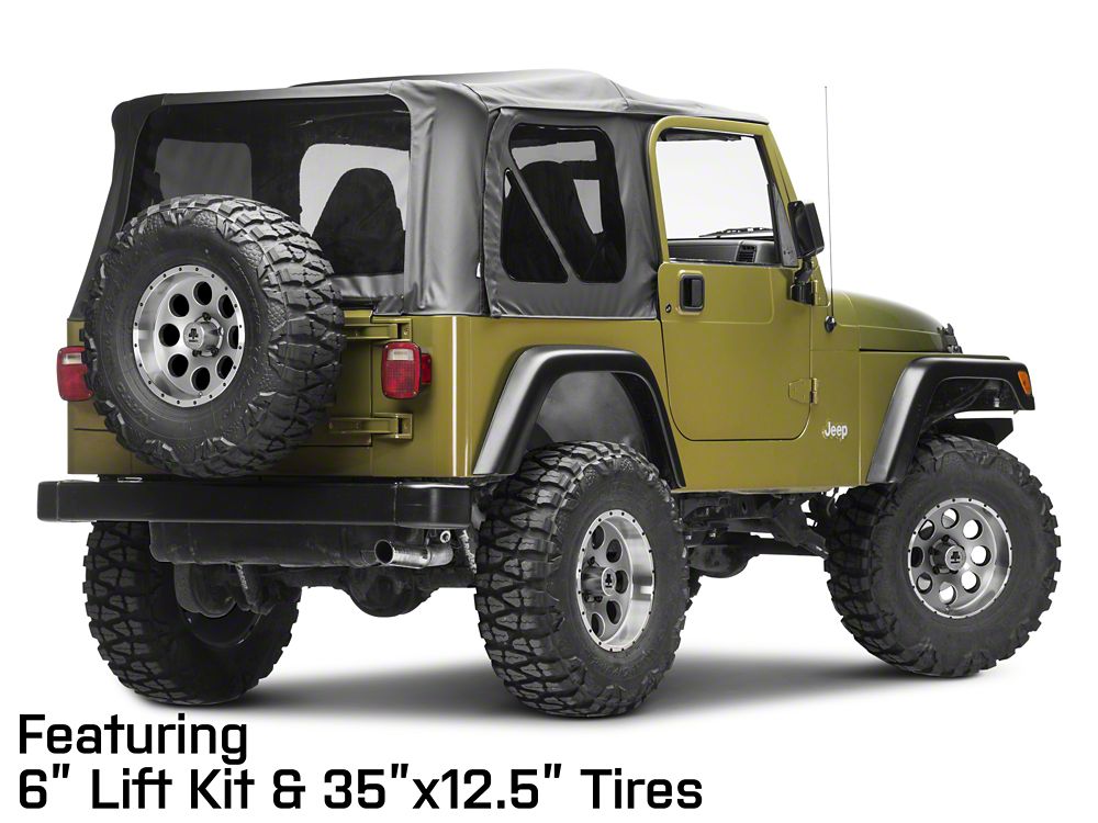 Mammoth 8 Simulated Beadlock Style Anthracite Wheel; 15x8; -19mm Offset (97-06 Jeep Wrangler TJ)
