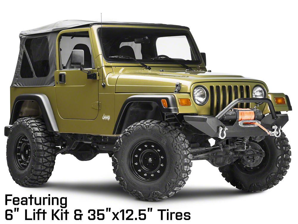 Mammoth General Matte Black Wheel; 16x8; 0mm Offset (97-06 Jeep Wrangler TJ)