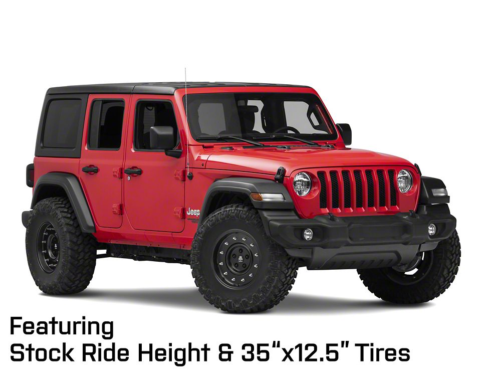 Mammoth General Matte Black Wheel; 17x9; -6mm Offset (18-25 Jeep Wrangler JL)