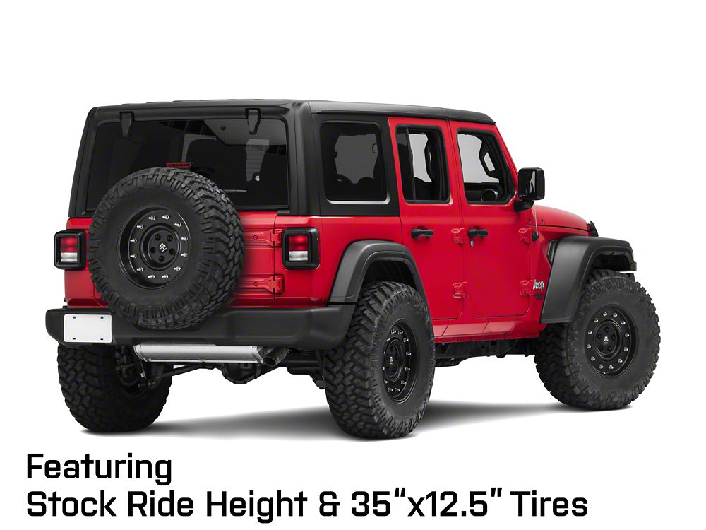 Mammoth General Matte Black Wheel; 17x9; -6mm Offset (18-25 Jeep Wrangler JL)