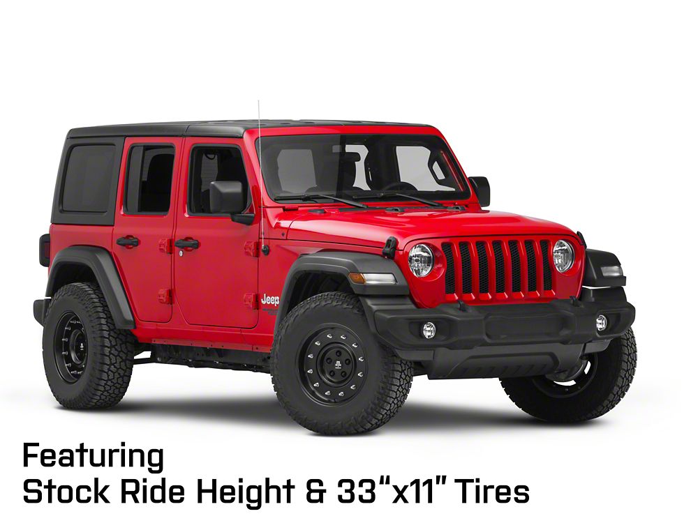 Mammoth General Matte Black Wheel; 17x9; -6mm Offset (18-25 Jeep Wrangler JL)