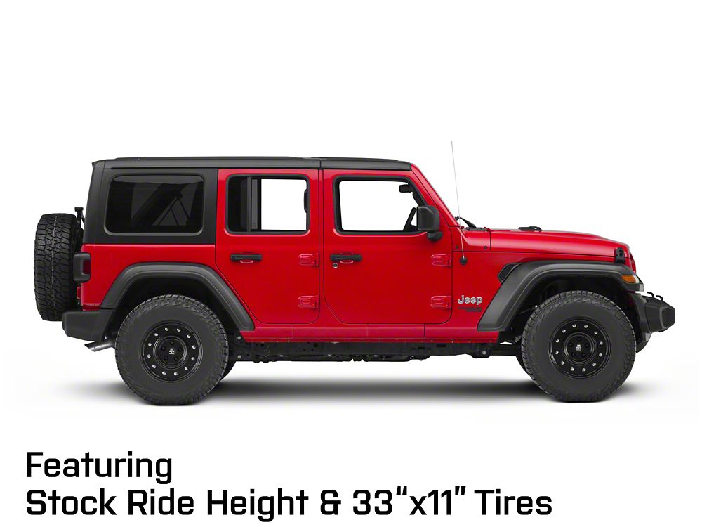 Mammoth General Matte Black Wheel; 17x9; -6mm Offset (18-25 Jeep Wrangler JL)