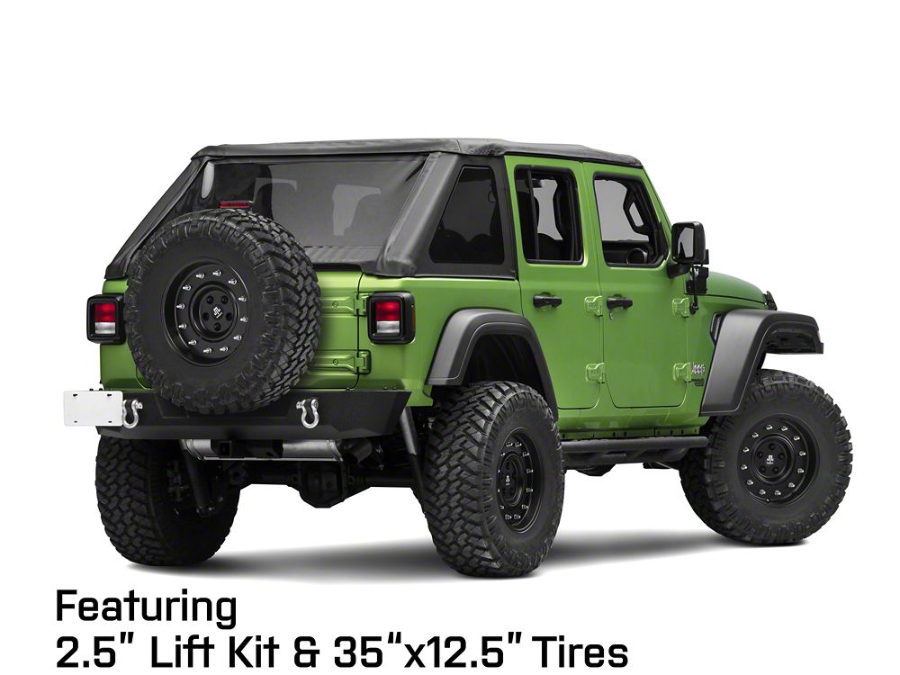 Mammoth General Matte Black Wheel; 17x9; -6mm Offset (18-25 Jeep Wrangler JL)