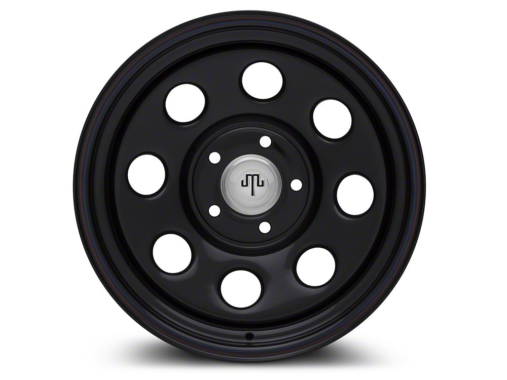 Mammoth 8 Black Steel 15x8 Wheel and BF Goodrich All Terrain TA KO2 35x12.50R15 Tire Kit (87-06 Jeep Wrangler YJ & TJ)