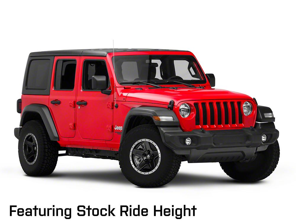Mammoth Boulder Simulated Beadlock Style Black 16x8 Wheel and BF Goodrich All Terrain TA KO2 305/70R16 Tire Kit (07-18 Jeep Wrangler JK)