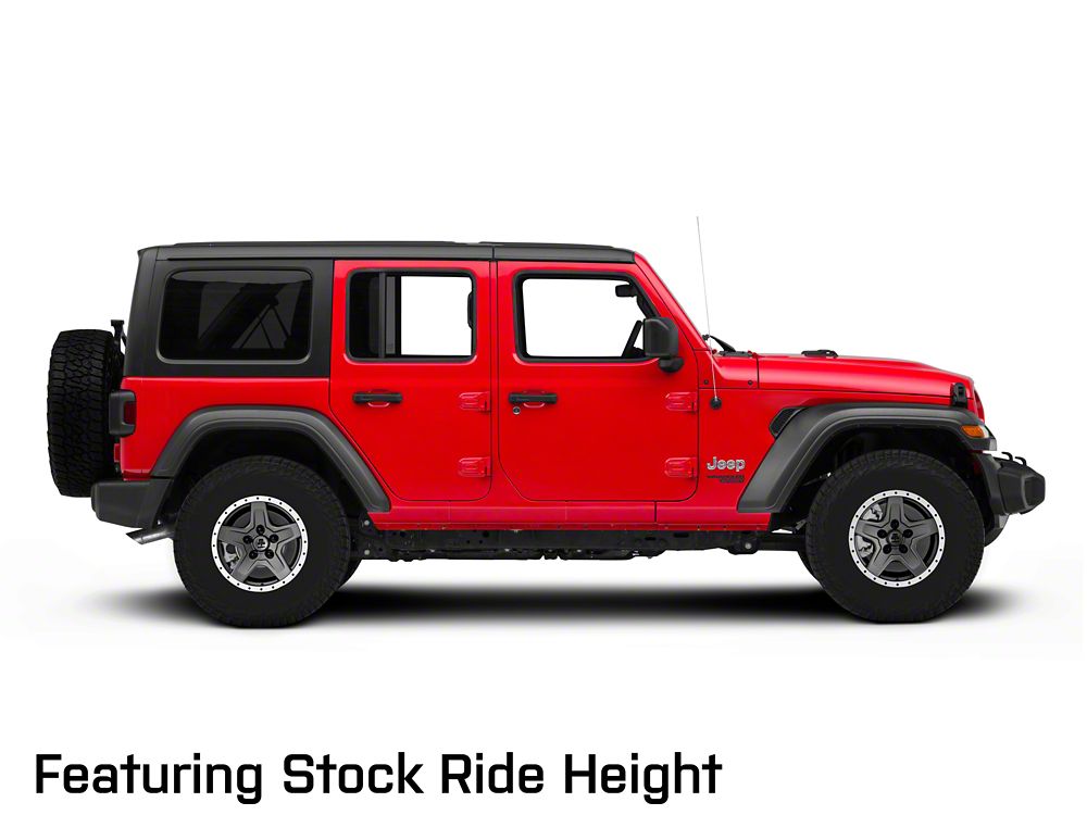 Mammoth Boulder Simulated Beadlock Style Charcoal 16x8 Wheel and BF Goodrich All Terrain TA KO2 305/70R16 Tire Kit (07-18 Jeep Wrangler JK)