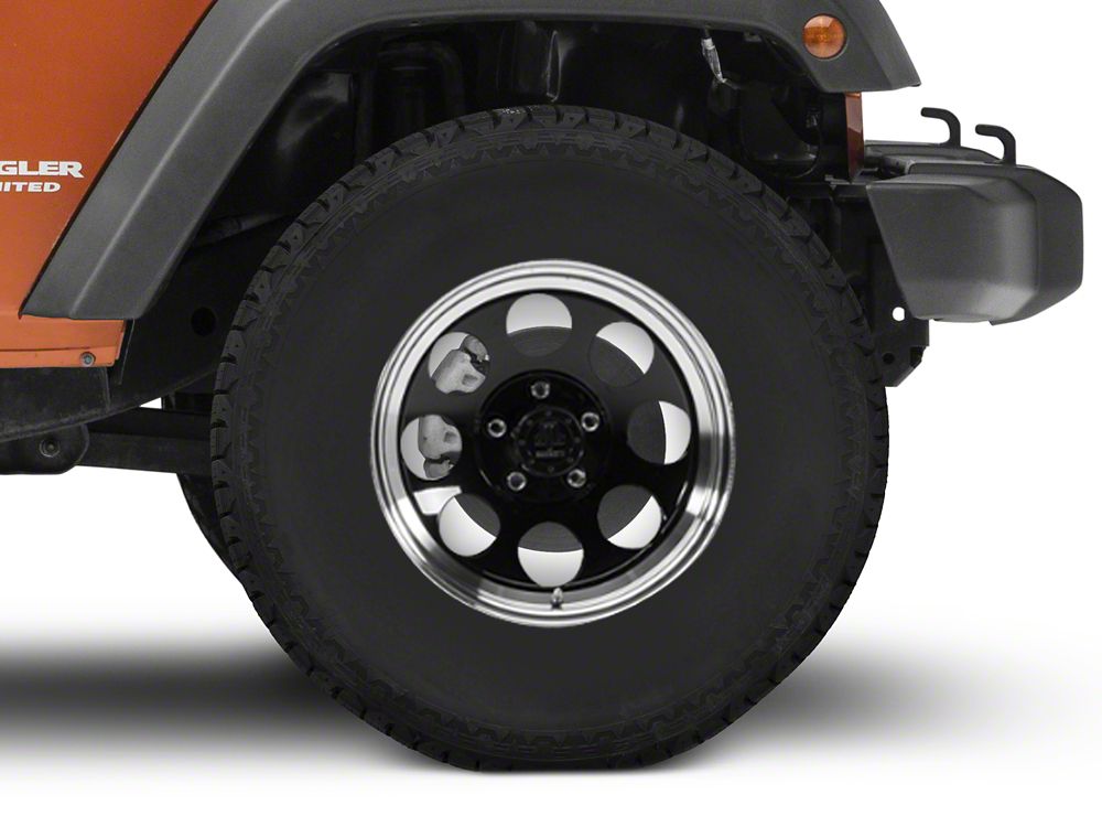 Mammoth 8 Black 17x9 Wheel and BF Goodrich All Terrain TA KO2 315/70R17 Tire Kit (07-18 Jeep Wrangler JK)