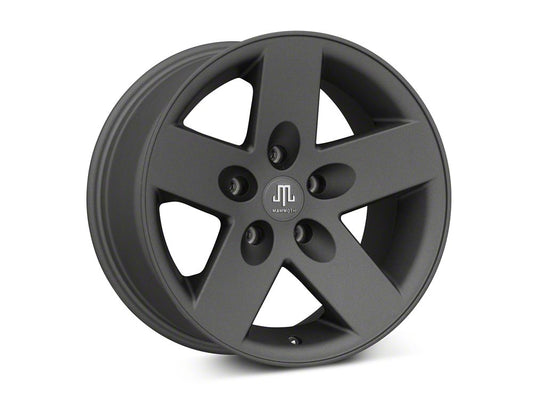 Mammoth Moab Charcoal Wheel; 17x9; -6mm Offset (18-25 Jeep Wrangler JL)