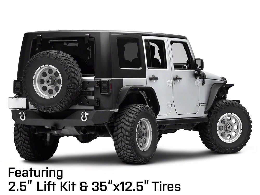 Mammoth 8 Aluminum Simulated Beadlock Anthracite Wheel; 17x9; -6mm Offset (07-18 Jeep Wrangler JK)