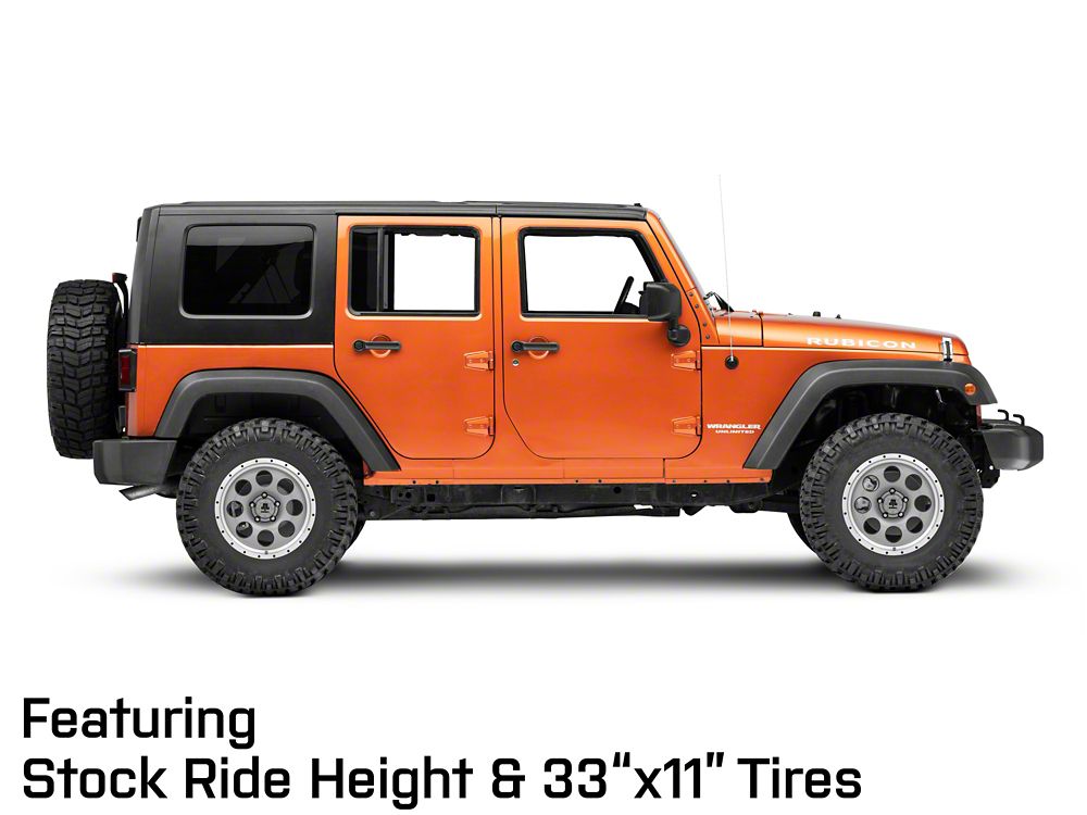 Mammoth 8 Aluminum Simulated Beadlock Anthracite Wheel; 17x9; -6mm Offset (07-18 Jeep Wrangler JK)