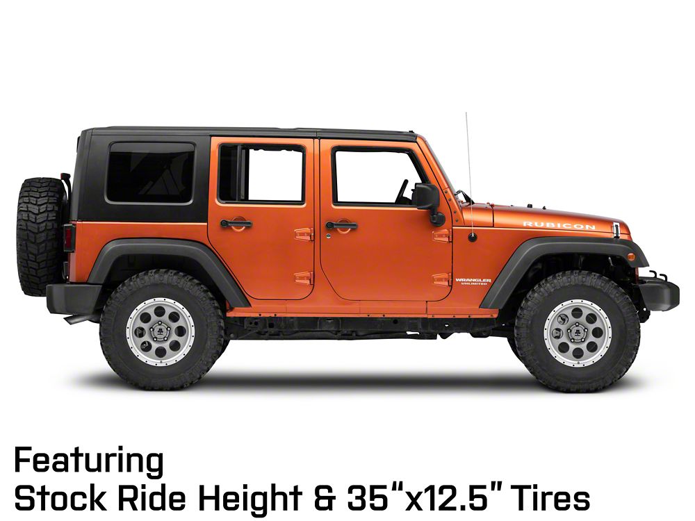 Mammoth 8 Aluminum Simulated Beadlock Anthracite Wheel; 17x9; -6mm Offset (07-18 Jeep Wrangler JK)