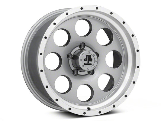 Mammoth 8 Aluminum Simulated Beadlock Anthracite Wheel; 17x9; -6mm Offset (18-25 Jeep Wrangler JL)