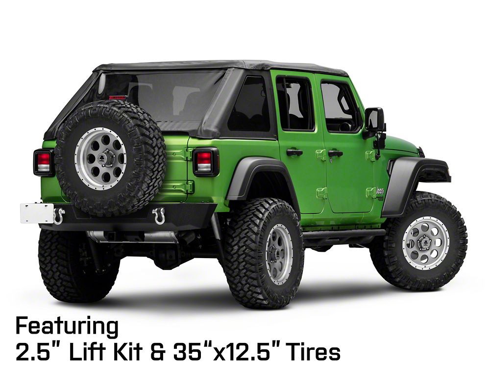 Mammoth 8 Aluminum Simulated Beadlock Anthracite Wheel; 17x9; -6mm Offset (18-25 Jeep Wrangler JL)