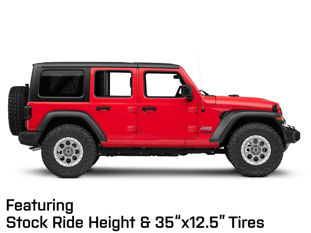 Mammoth 8 Aluminum Simulated Beadlock Anthracite Wheel; 17x9; -6mm Offset (18-25 Jeep Wrangler JL)