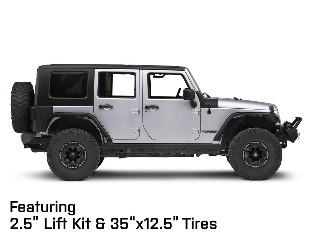 Mammoth Type 88 Matte Black Wheel; 17x9; -6mm Offset (07-18 Jeep Wrangler JK)