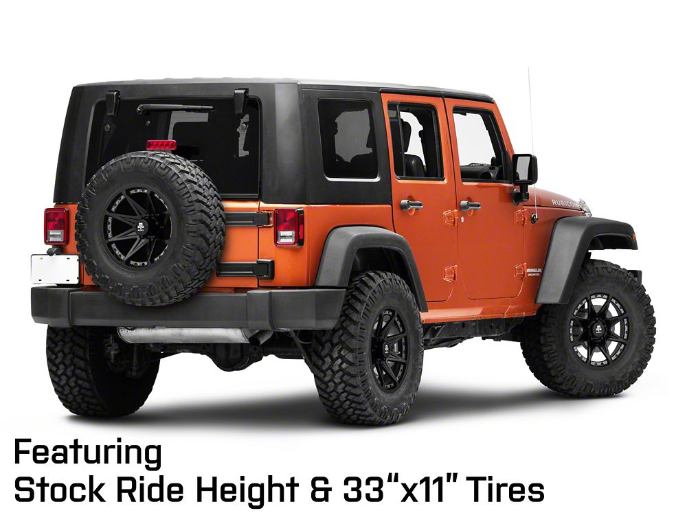 Mammoth Type 88 Matte Black Wheel; 17x9; -6mm Offset (07-18 Jeep Wrangler JK)