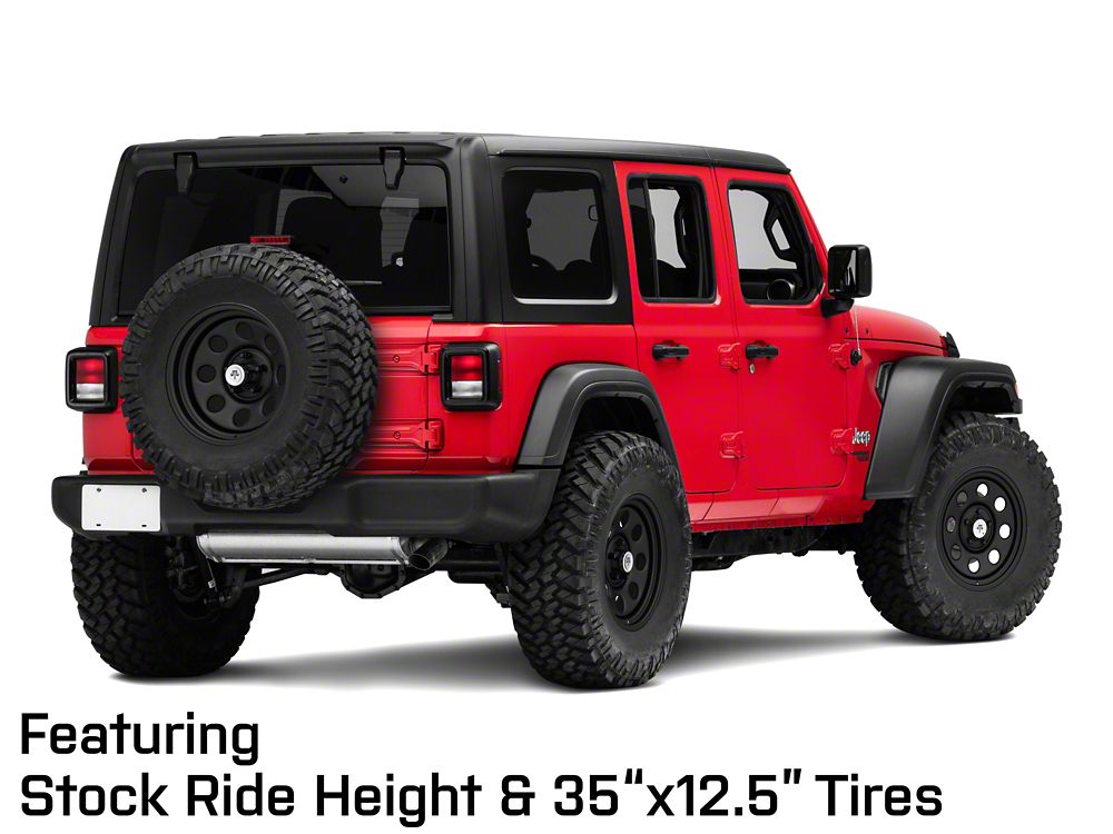 Mammoth 8 Steel Matte Black Wheel; 17x9; -6mm Offset (18-25 Jeep Wrangler JL)