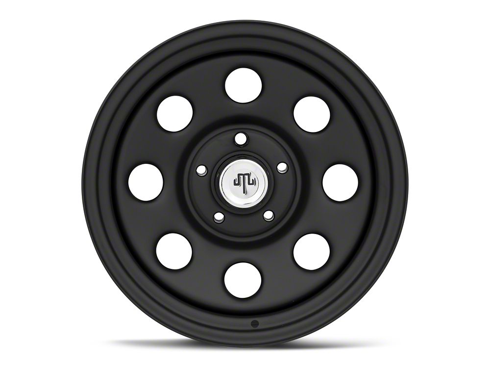 Mammoth 8 Steel Matte Black Wheel; 17x9; -6mm Offset (18-25 Jeep Wrangler JL)