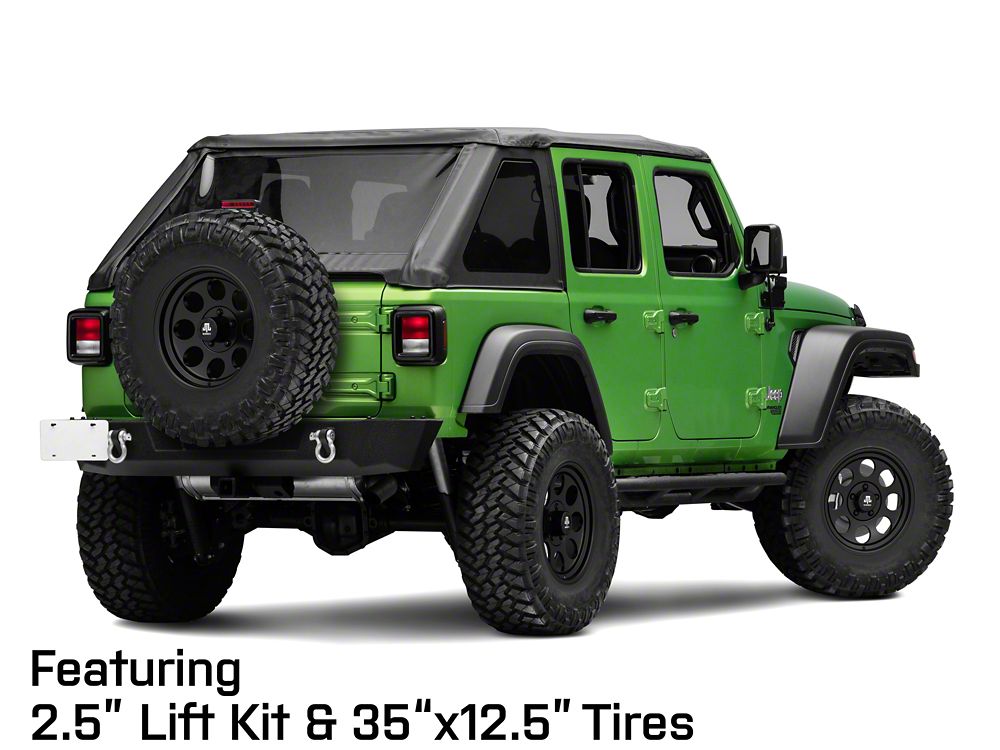 Mammoth 8 Aluminum Matte Black Wheel; 17x9; -6mm Offset (18-25 Jeep Wrangler JL)