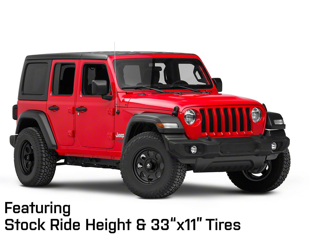 Mammoth 8 Aluminum Matte Black Wheel; 17x9; -6mm Offset (18-25 Jeep Wrangler JL)